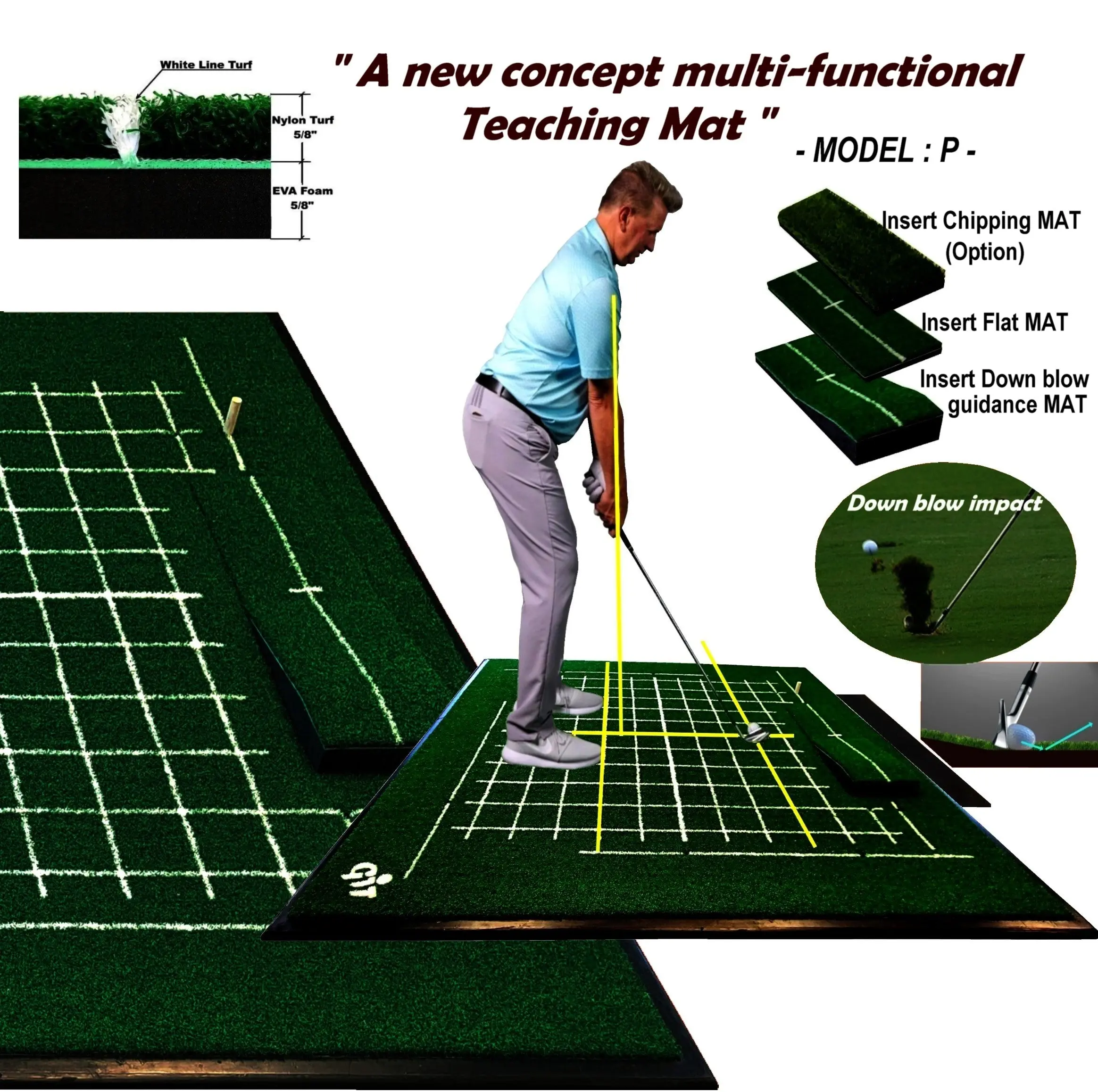 Teaching Hitting Mat (Model: P) - Image 3